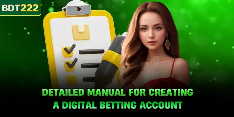 Detailed manual for creating a digital betting account