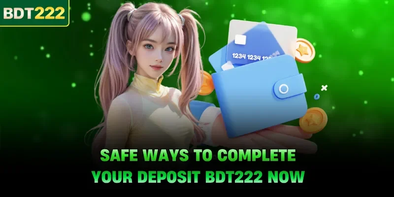Safe ways to complete your deposit BDT222 now