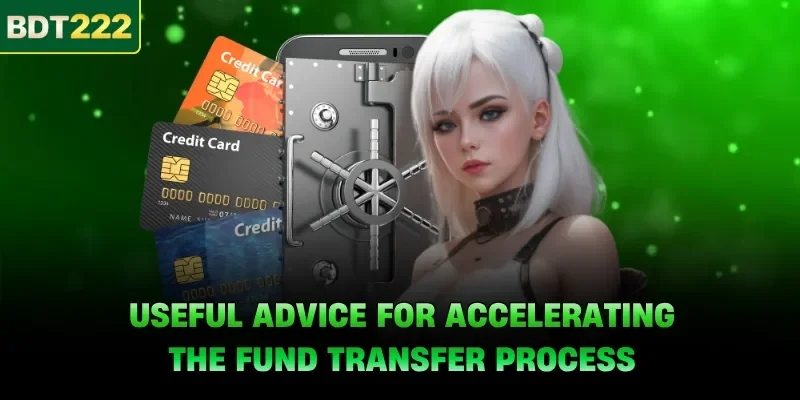 Useful advice for accelerating the fund transfer process